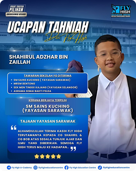 Shahirul Adzhar — SM Sains Kuching