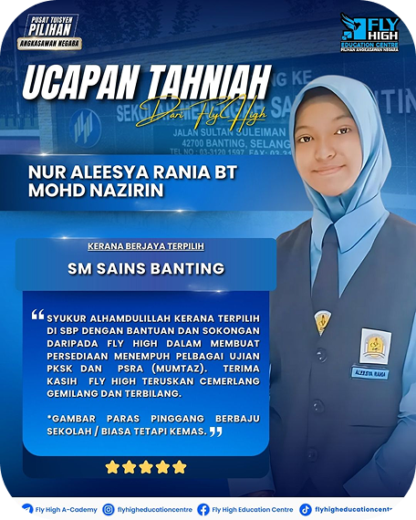 Nur Aleesya Rania — SM Sains Banting